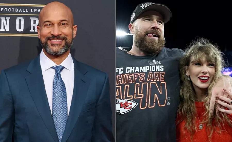 Keegan-Michael Key and Taylor Swift and Travis Kelce