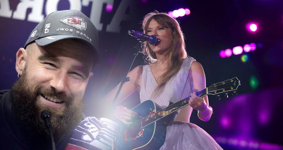 Taylor Swift at Concert with Travis Kelce