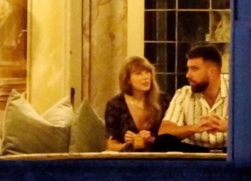 Travis Kelce and Taylor Swift recently in Italy