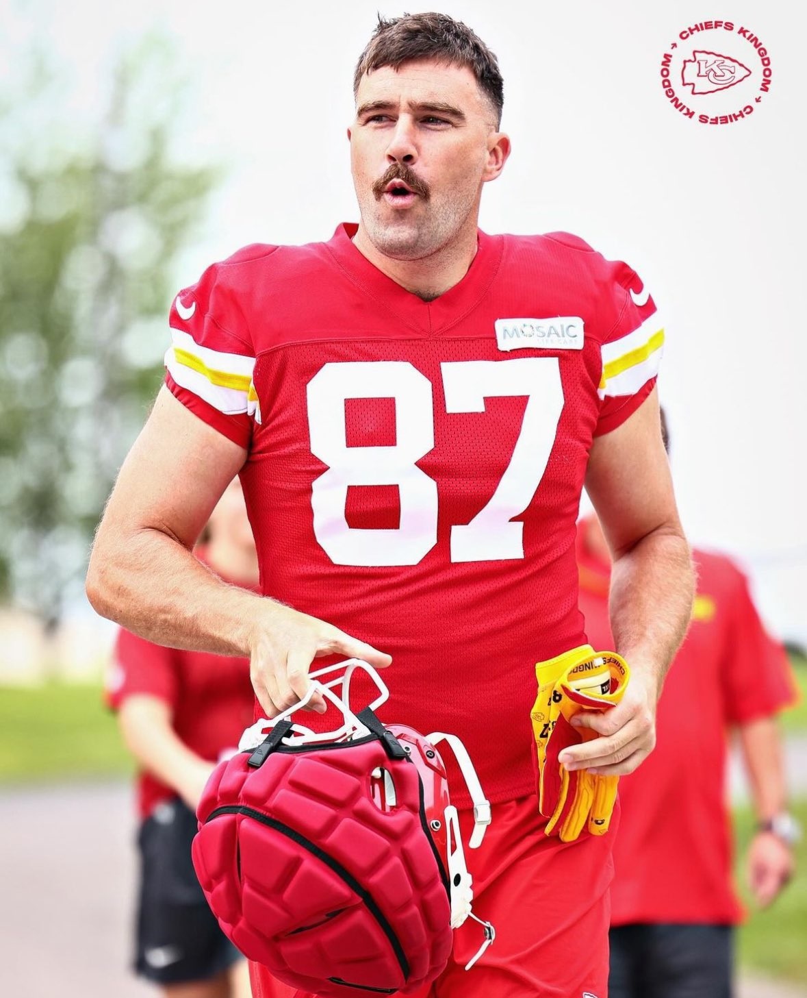 Travis Kelce at Training Camp