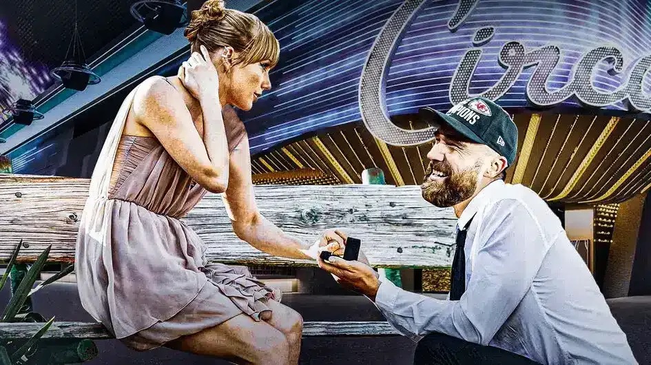 Travis Kelce proposing to Taylor Swift