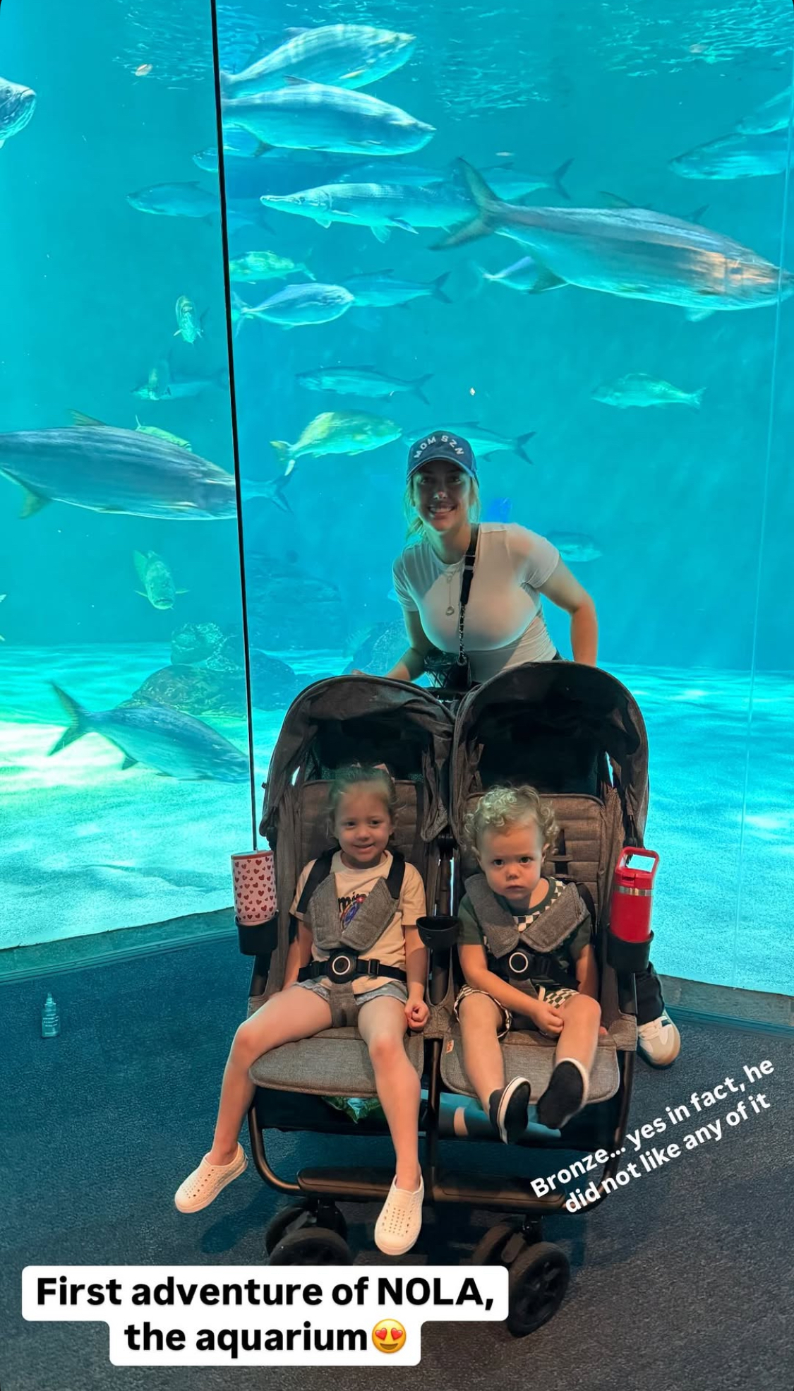 Brittany Mahomes and kids have day out at New Orleans aquarium ahead of Super Bowl 2025