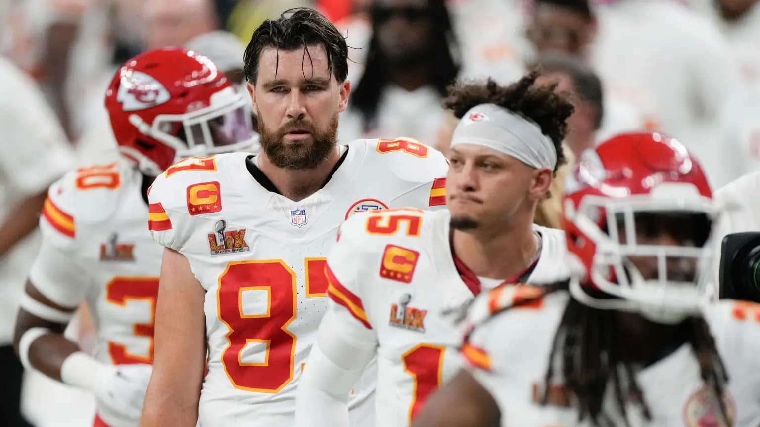 Travis Kelce and Patrick Mahomes