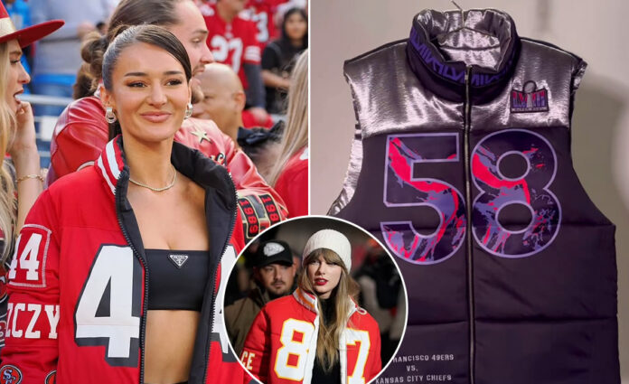 49ers Wag Kristin and her Super Bowl Jacket