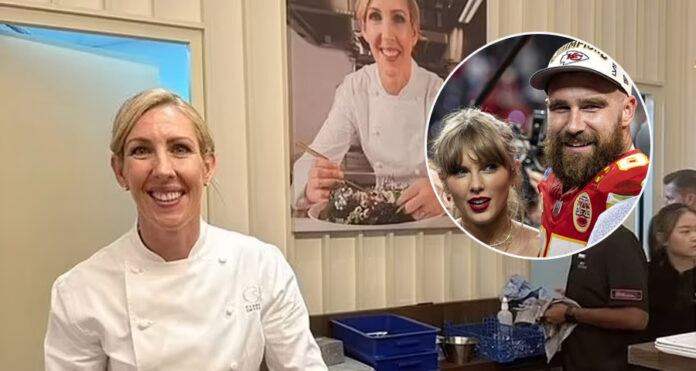 Michelin-star chef with Travis Kelce and Taylor Swift