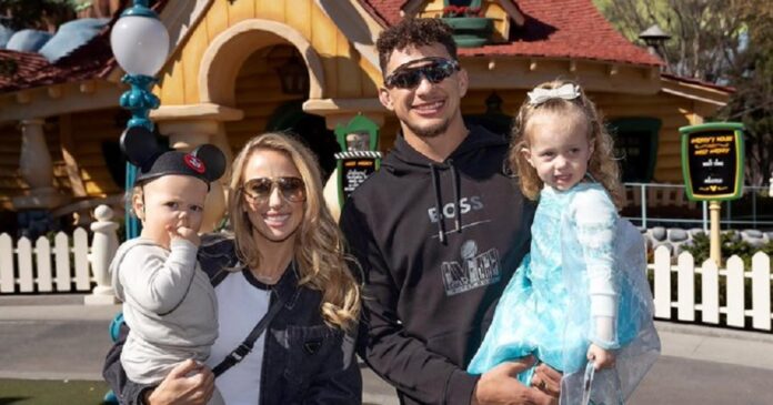 Patrick Mahomes and Family at Disneyland