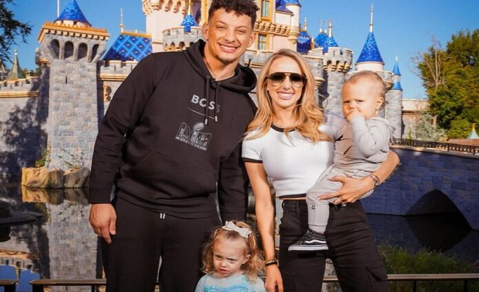 Patrick Mahomes and Family at Disney land