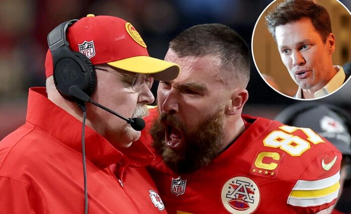 Tom Brady and Travis Kelce on his outburst
