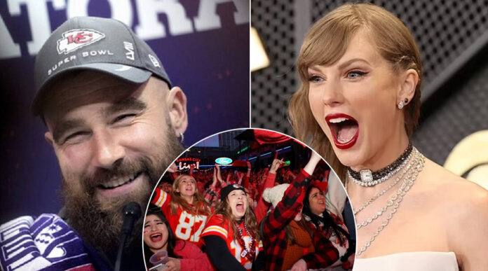 Travis Kelce and Taylor Swift and Fans