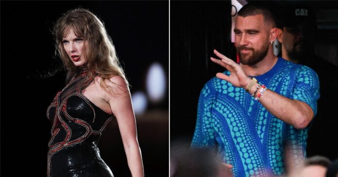 Travis Kelce and Taylor Swift at Sydney Eras Tour