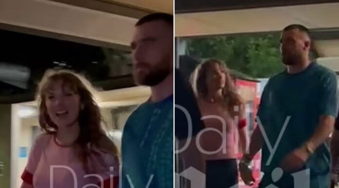Travis Kelce and Taylor Swift after Sydney Concert
