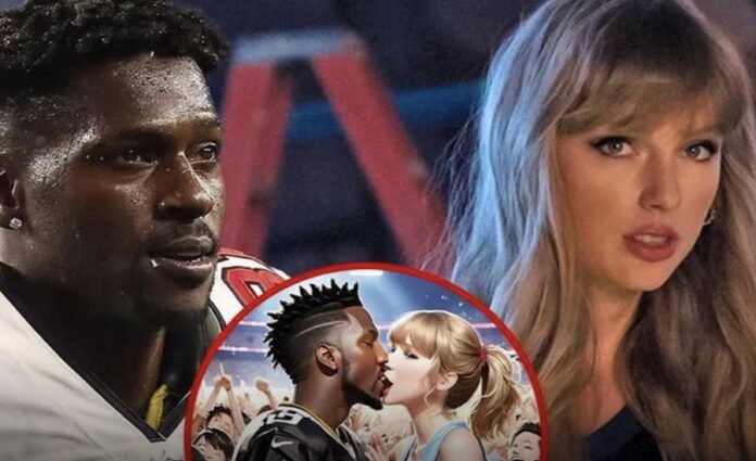 Antonio Brown and Taylor Swift