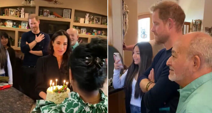 Prince Harry and Meghan Markle singing happy birthday to my mom