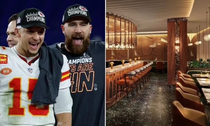 Travis Kelce and Patrick Mahomes STEAKHOUSE