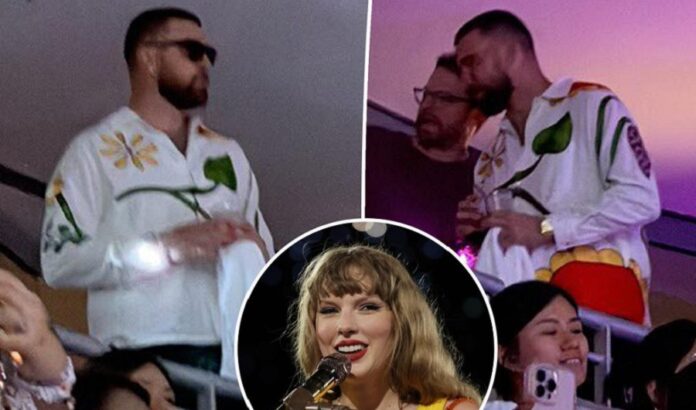 Travis Kelce at Taylor Swift tour in Singapore