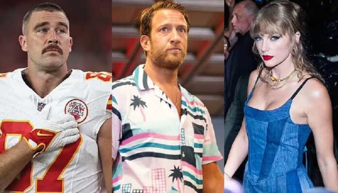Dave Portnoy and Travis Kelce and Taylor Swift