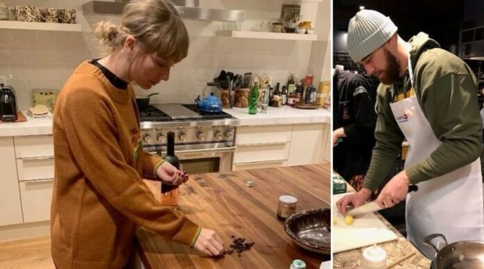 Travis and Taylor in the Kitchen