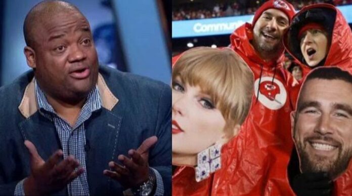 Jason Whitlock and Travis kelce and Taylor Swift
