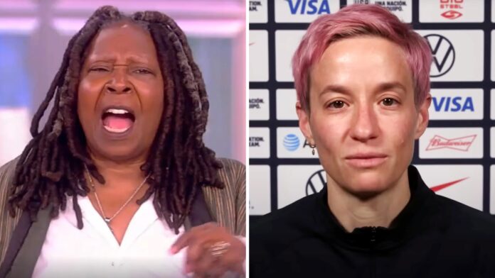 Megan Rapinoe and Whoopi Goldberg