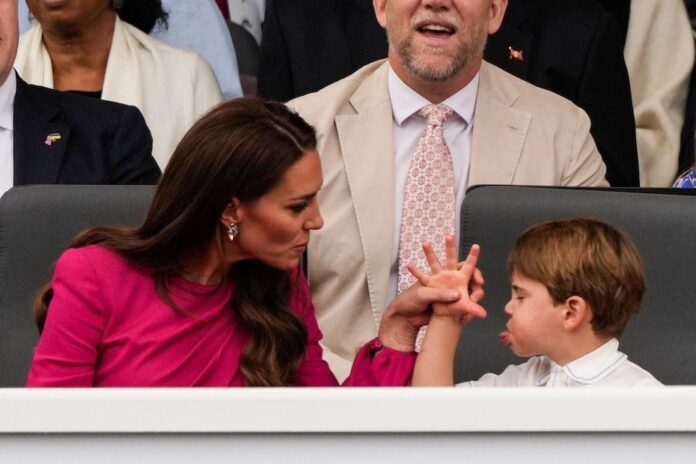 Prince Louis and Kate Middleton