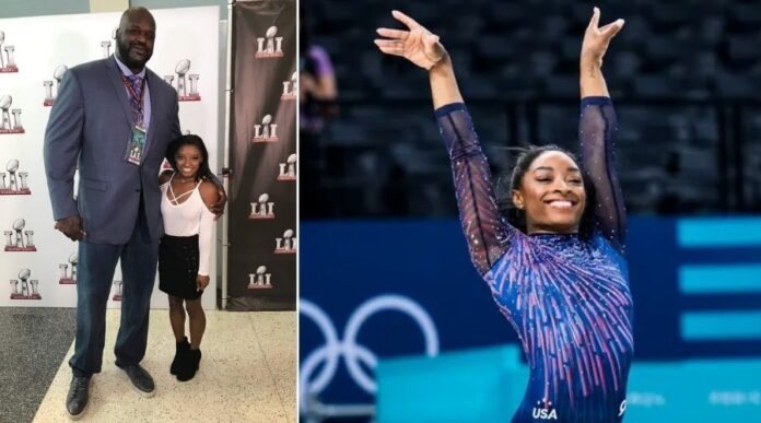 Simone Biles and Big Shaq