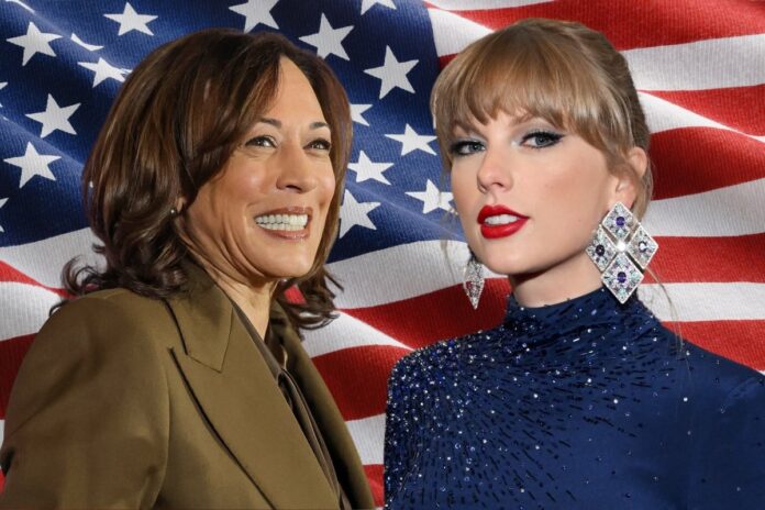 Taylor Swift and Kamala Harris