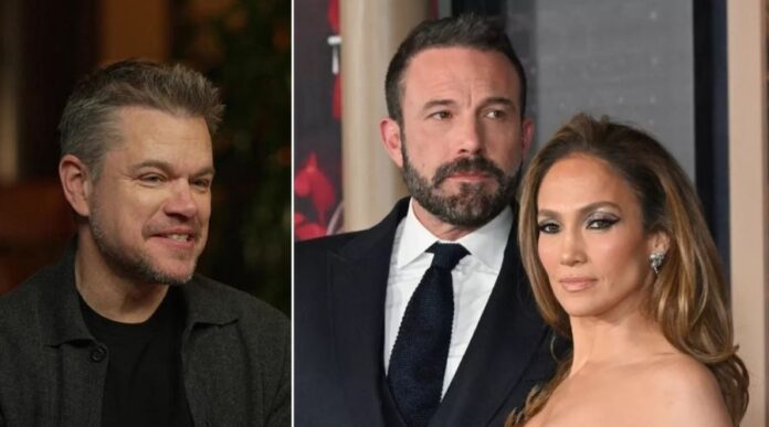 Matt Damon and Ben Affleck and Jennifer Lopez