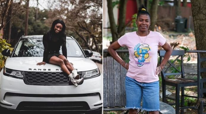 Simone Biles and her Birth mom Shannon