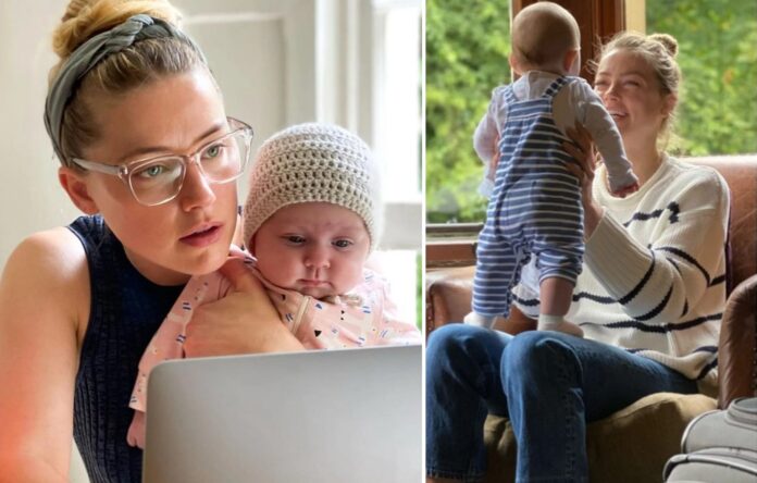 Amber Heard and Daughter