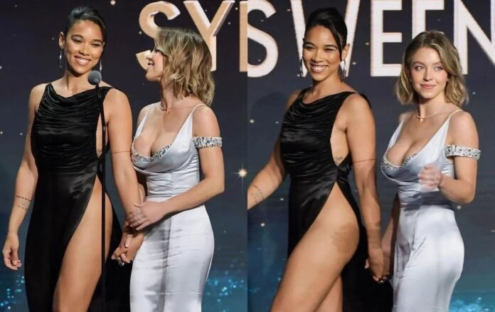 Sydney Sweeney with Alexandra Shipp