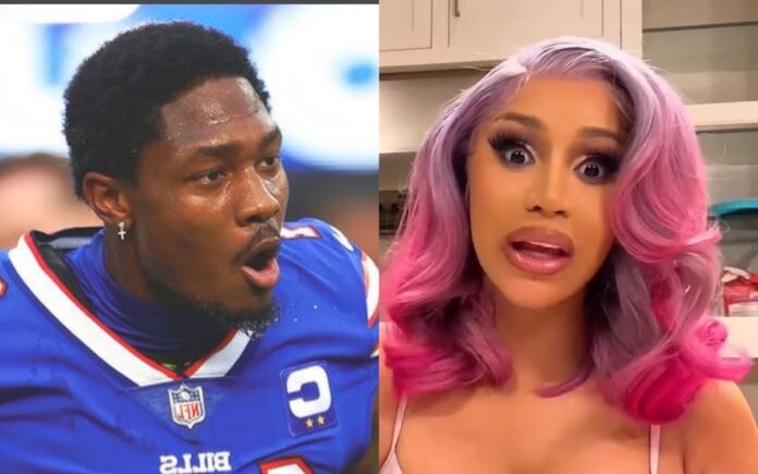 Stefon Diggs and Cardi B