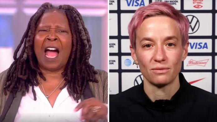 Whoopi Goldberg and Megan Rapinoe