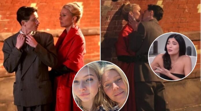 Gwyneth Paltrow, 52, kisses Timothée Chalamet, 28, after Apple daughter confessed to crush on actor