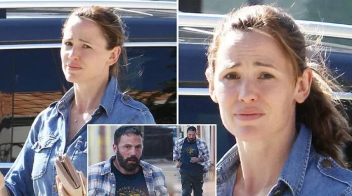 Jennifer Garner Appears Emotional Visiting Ruins of Burned Down Church