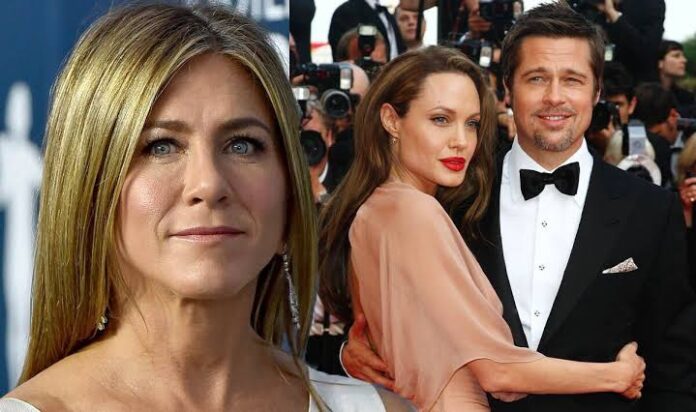 Brad Pitt, Angelina Jolie and Jennifer Aniston