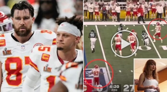 Dejected Travis Kelce giving up on Patrick Mahomes