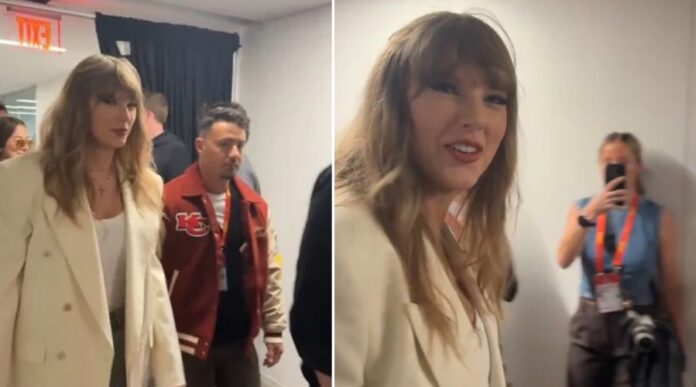 Taylor Swift arrives at Super Bowl