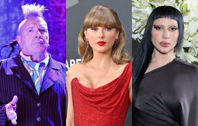 John Lydon and Taylor Swift and Lady Gaga