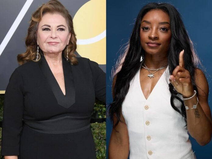 Roseanne Barr and Simone Biles