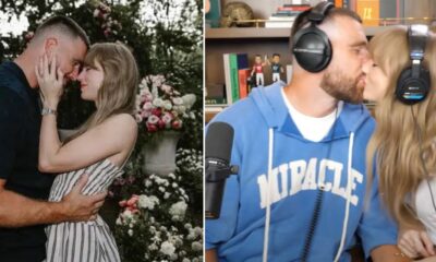 Travis Kelce reveals he and fiancée Taylor Swift have NEVER argued in their 2.5-year relationship, and also shares their wedding date and venue