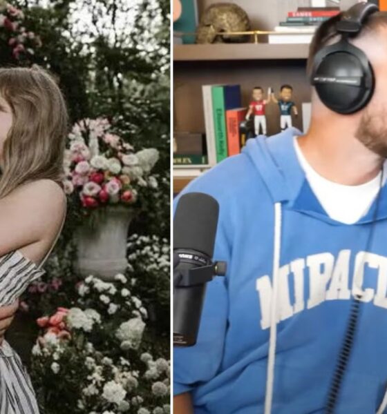 Travis Kelce reveals he and fiancée Taylor Swift have NEVER argued in their 2.5-year relationship, and also shares their wedding date and venue