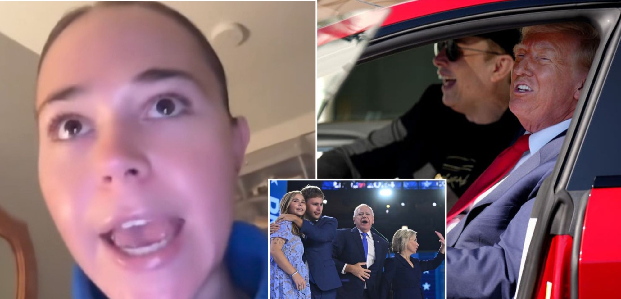 BREAKING: Tim Walz’s Daughter Hope, Furious and Emotional in New Video, Calls Out Trump for Childishly Driving Past the Walz Home and Yelling “Rtard!” at Her Family and Her Special-Needs Brother