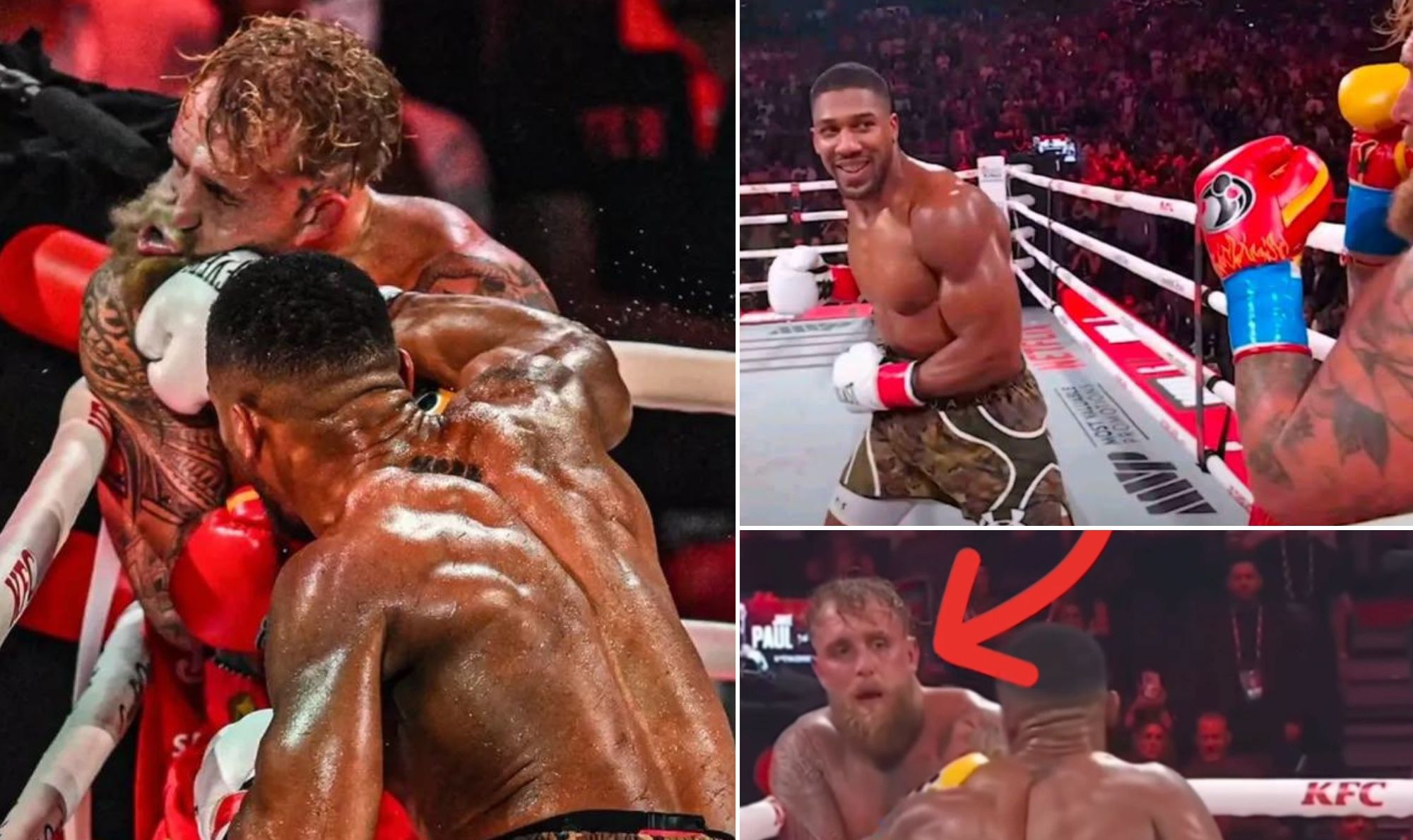 Anthony Joshua Brutally KO’s Jake Paul, Breaks His Jaw Twice and Breaks Silence on Script Rumors After $200M Showdown