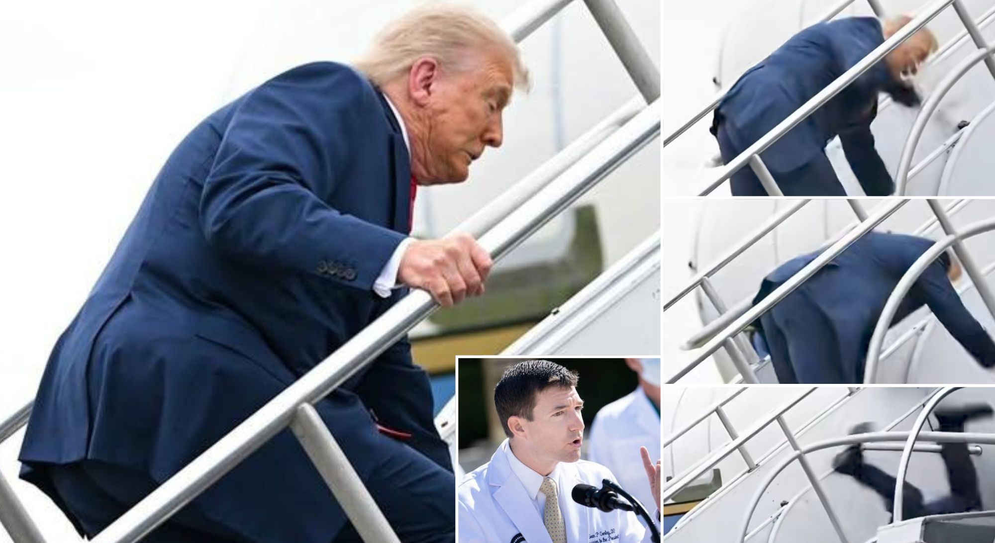 “He Has Fallen Again!” — White House Doctor Breaks Silence as Trump’s Condition, a Hidden Diagnosis, and High-Stakes Ukraine Talks Collide