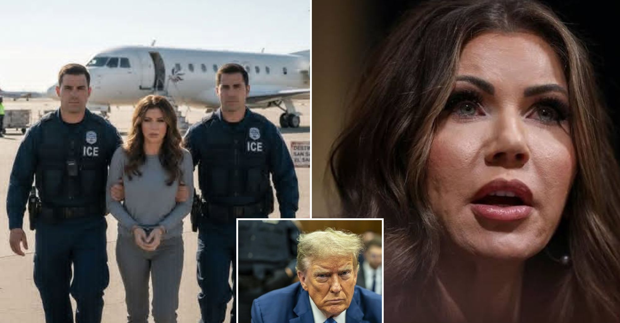Kristi Noem Dragged Out by ICE Agents and Taken to El Salvador, Faces Possible ICC Trial
