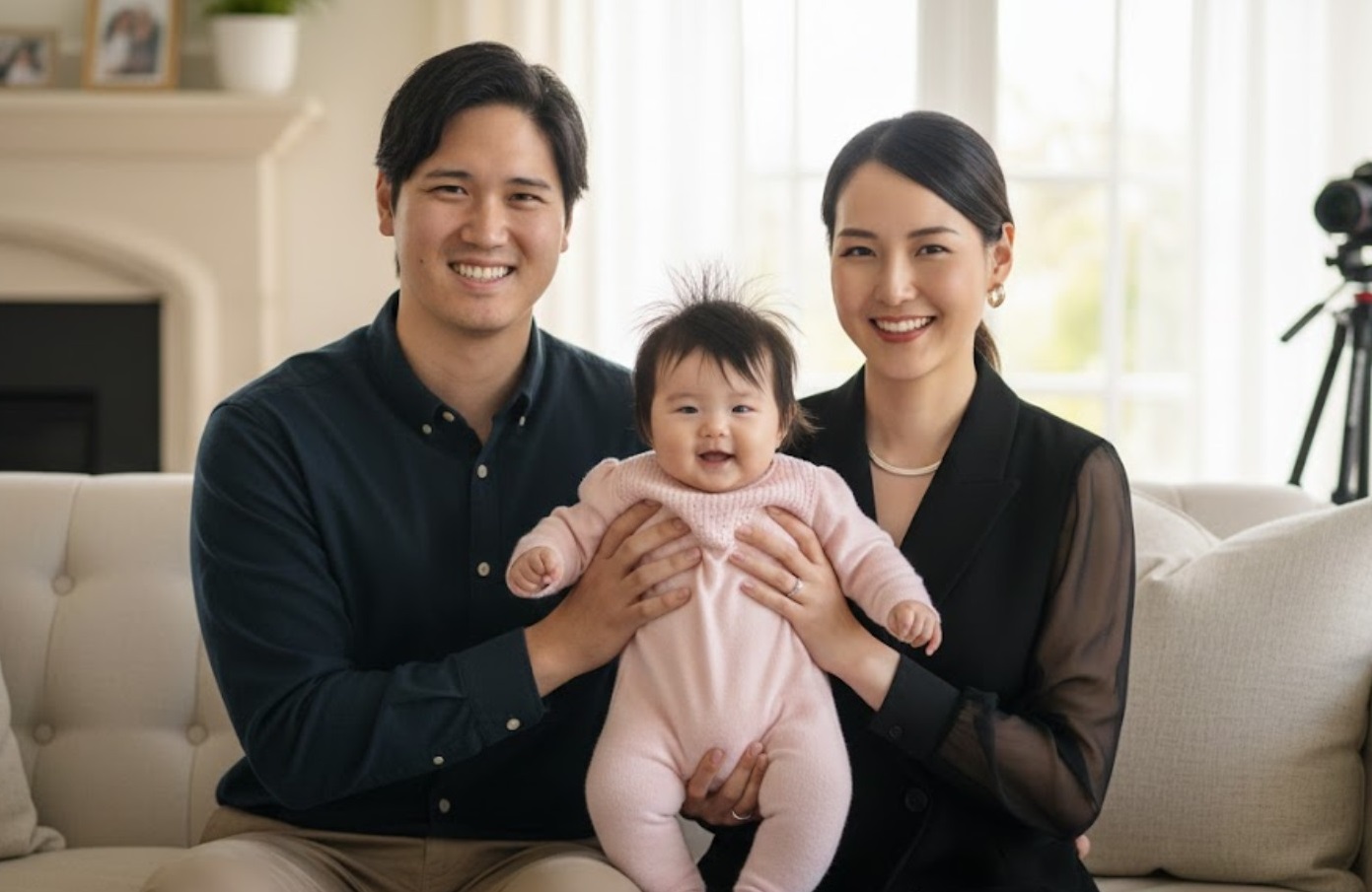 Shohei Ohtani's wife, Mamiko Tanaka, shared a touching message eight months after their family welcomed their adorable new member: "I'M NOT SURE WHETHER WE FOUND OUR CHILD OR HE FOUND US."