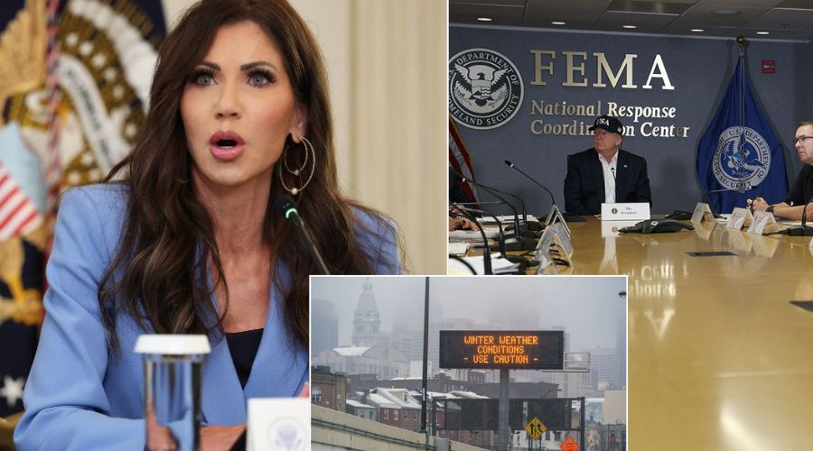 DHS WARNS FEMA it could not use the word “ice” to describe the upcoming ice storm