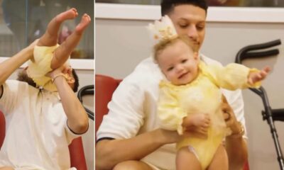 Patrick Mahomes Nearly Drops Daughter Golden Raye During Her 1st Birthday Party in Newly Released Footage — Fans Slam Mahomes for Rough Play With His Daughter, but What Really Sparked Outrage Was Brittany’s Reaction…