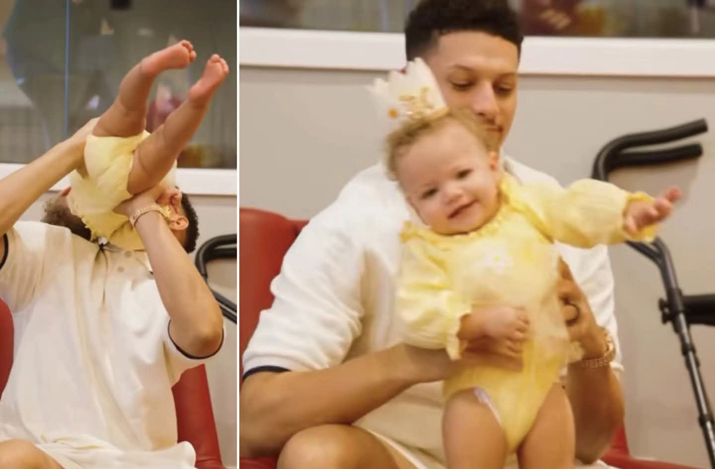 Patrick Mahomes Nearly Drops Daughter Golden Raye During Her 1st Birthday Party in Newly Released Footage — Fans Slam Mahomes for Rough Play With His Daughter, but What Really Sparked Outrage Was Brittany’s Reaction…