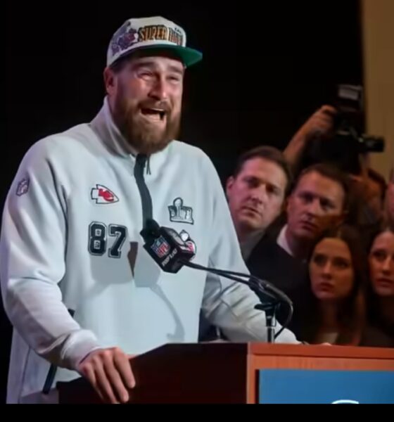 BREAKING NEWS — JUST 10 MINUTES AGO! After a full day of social media chaos sparked by a cryptic post, Travis Kelce has finally stepped in front of the cameras. This time, facing a wall of reporters, Travis broke down in tears, his voice shaking with emotion, as he delivered a heart-stopping announcement that left the room in stunned silence: “From today, Taylor and I have decided that…”